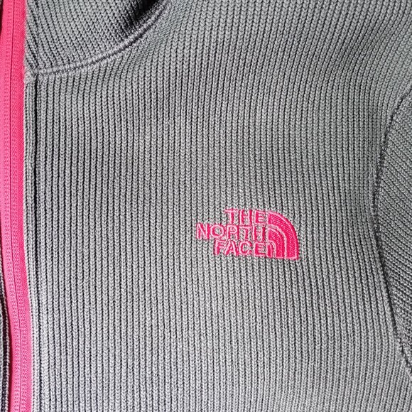 The North Face Soft Shell Zip-Up Fleece Navy Jacket - Picture 5 of 8